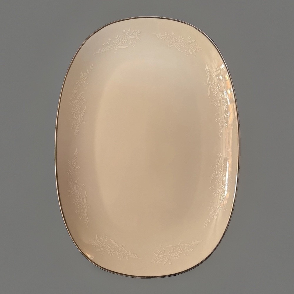 Noritake Georgian Large Oval Serving Platter 15"x 11"Japan Pattern 6440 Vintage